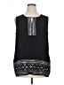 Roz & Ali 100% Polyester Black Sleeveless Blouse Size XL - photo 1