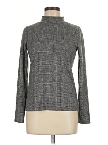 Color Thread Turtleneck Sweater (view 1)
