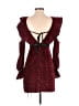 Self-Portrait 100% Polyester Hearts Red Cocktail Dress Size 2 - photo 2