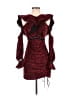 Self-Portrait 100% Polyester Hearts Red Cocktail Dress Size 2 - photo 1