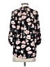 Lemon Tart 100% Polyester Floral Black 3/4 Sleeve Blouse Size S - photo 2