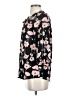 Lemon Tart 100% Polyester Floral Black 3/4 Sleeve Blouse Size S - photo 5