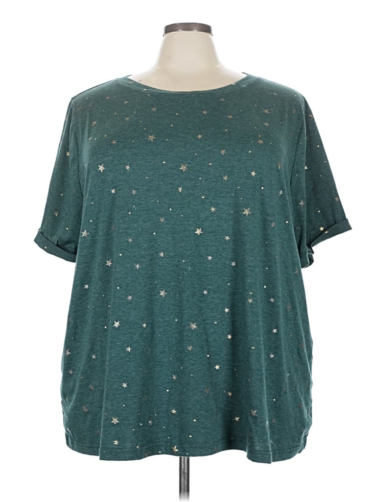 Pre-owned Bloomchic Short Sleeve T-shirt In Blue