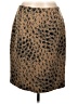 Worth Animal Print Brown Wool Skirt Size 12 - photo 1