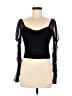 Boohoo Black Long Sleeve Top Size 2 - photo 1