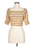 Miami 100% Rayon Yellow 3/4 Sleeve Blouse Size L - photo 1