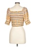 Miami 100% Rayon Yellow 3/4 Sleeve Blouse Size L - photo 2