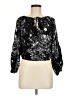 Lovestitch 100% Rayon Black Long Sleeve Blouse Size S - photo 1