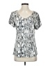 24/7 Maurices Silver Short Sleeve Blouse Size XS - photo 1