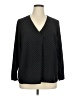 Madison Polka Dots Black Long Sleeve Blouse Size 1X - photo 1