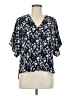 89th & Madison 100% Polyester Blue Short Sleeve Blouse Size M - photo 1