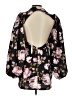 ASOS 100% Polyester Black 3/4 Sleeve Blouse Size 2 - photo 2
