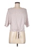 Caution to the Wind Pink Short Sleeve Top Size M - photo 1