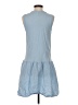 Universal Thread 100% Cotton Solid Blue Casual Dress Size S - photo 2