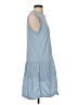 Universal Thread 100% Cotton Solid Blue Casual Dress Size S - photo 4
