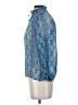 Intermix 100% Polyester Blue Long Sleeve Blouse Size P (petite) - photo 5