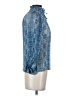 Intermix 100% Polyester Blue Long Sleeve Blouse Size P (petite) - photo 4