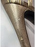 Prada Plaid Gray Gold Heels Size EU 38 - photo 4