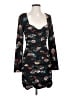 Slate & Willow Print Black Cocktail Dress Size 0 - photo 1