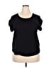 Zenana Outfitters 100% Polyester Black Short Sleeve Top Size 2X - photo 1