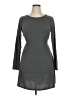Popyoung Solid Gray Casual Dress Size XL - photo 1