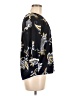 SJS Blue Black 3/4 Sleeve Blouse Size M - photo 4