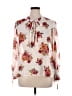 Charming Charlie 100% Polyester Ivory Long Sleeve Blouse Size XL - photo 1