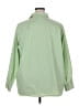 Lands' End Stripes Green Long Sleeve Button-Down Shirt Size 26 W Regular - photo 2