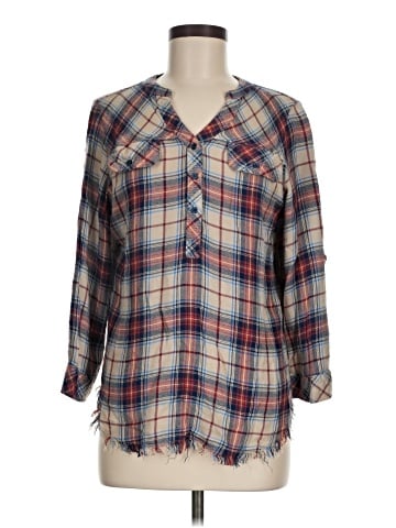 Holding Horses 3/4 Sleeve Button-Down Shirt (view 1)