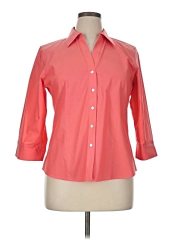 Foxcroft 3/4 Sleeve Button-Down Shirt (view 1)
