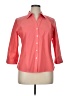 Foxcroft 100% Cotton Orange 3/4 Sleeve Button-Down Shirt Size 16 (petite) - photo 1