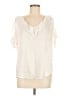 Billy T Ivory Short Sleeve Blouse Size M - photo 1