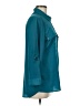 MICHAEL Michael Kors 100% Polyester Teal Long Sleeve Blouse Size M - photo 4