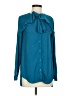 Atlein Collective 100% Polyester Teal Long Sleeve Blouse Size 0 - photo 1