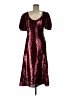 Keepsake 100% Polyester Burgundy Cocktail Dress Size 8 - photo 1