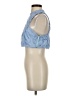 Unbranded Blue Sleeveless Blouse Size S - photo 5