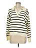 Unbranded Stripes Ivory Pullover Sweater Size M - photo 1