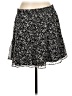 Ann Taylor LOFT 100% Polyester Paisley Black Casual Skirt Size L - photo 2
