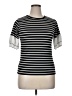 Unbranded Stripes Black Short Sleeve T-Shirt Size XL - photo 1