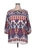 Cato 100% Polyester Blue 3/4 Sleeve Blouse Size 18/20W - photo 1