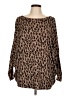 24/7 Maurices Animal Print Brown Pullover Sweater Size L - photo 1