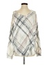 Cato Plaid Ivory Pullover Sweater Size S - photo 1