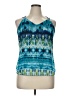 A. Byer 100% Polyester Teal Sleeveless Blouse Size XL - photo 1