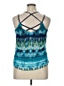 A. Byer 100% Polyester Teal Sleeveless Blouse Size XL - photo 2