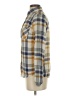 Dex 100% Rayon Plaid Gold Long Sleeve Button-Down Shirt Size S - photo 5