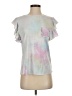 Mazik Tie-dye Silver Short Sleeve Top Size S - photo 1