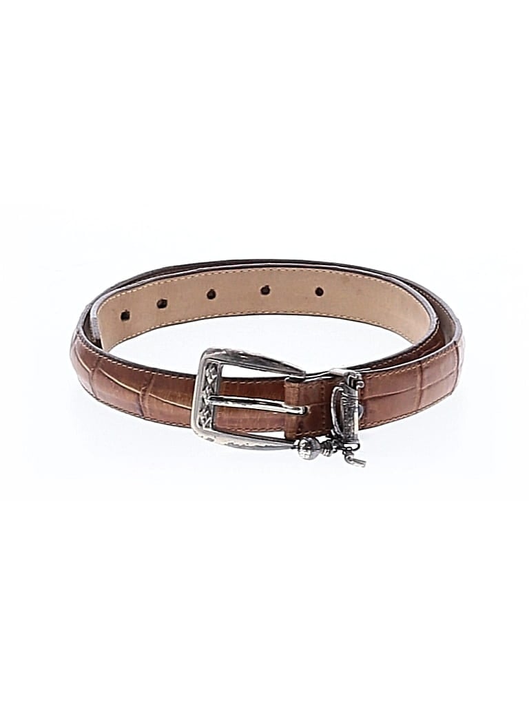 Pre-owned Brighton Leather Belt In Brown