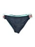 L Space Chevron-herringbone Teal Swimsuit Bottoms Size L - photo 2