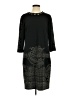 Simon Chang Graphic Black Casual Dress Size S - photo 1