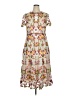 MARCHESA notte Floral Ivory Pink Cocktail Dress Size 16 - photo 1